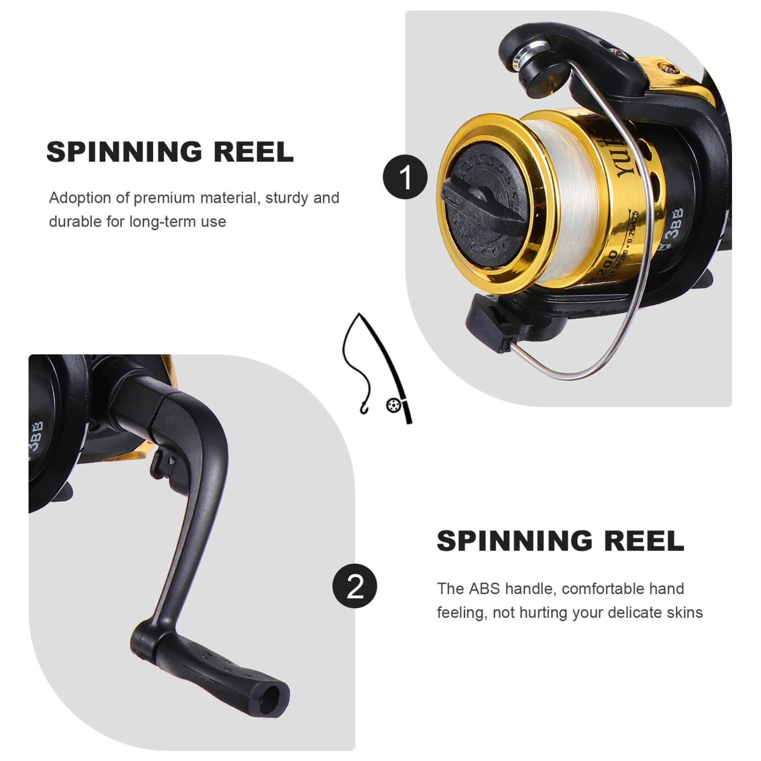1pc Fishing Reel Left Right Interchangeable Metal Reel