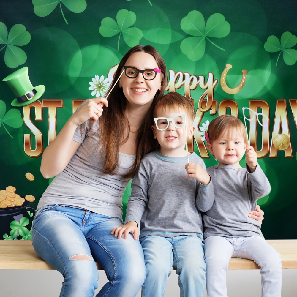 1pc St. Patrick's Day Backdrop Photography Background Party Photography Props