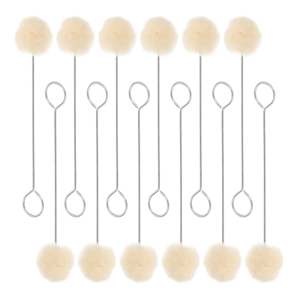 50Pcs Wool Ball Applicator Leather Crafts Wool Dauber Dye Wool Ball Brush