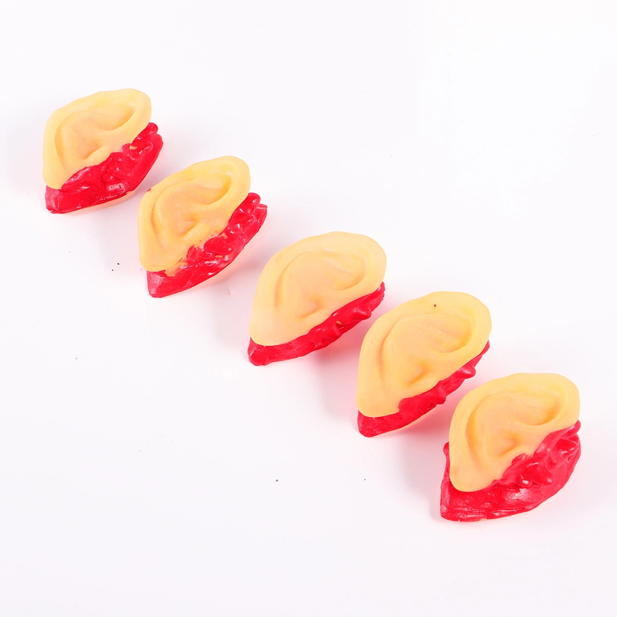 10 Pcs Halloween Props Bloody Scary Creepy Prank Props Toy for Horror Party Spooky Decorations (5 Dark Severed Fingers, 5 Ears)