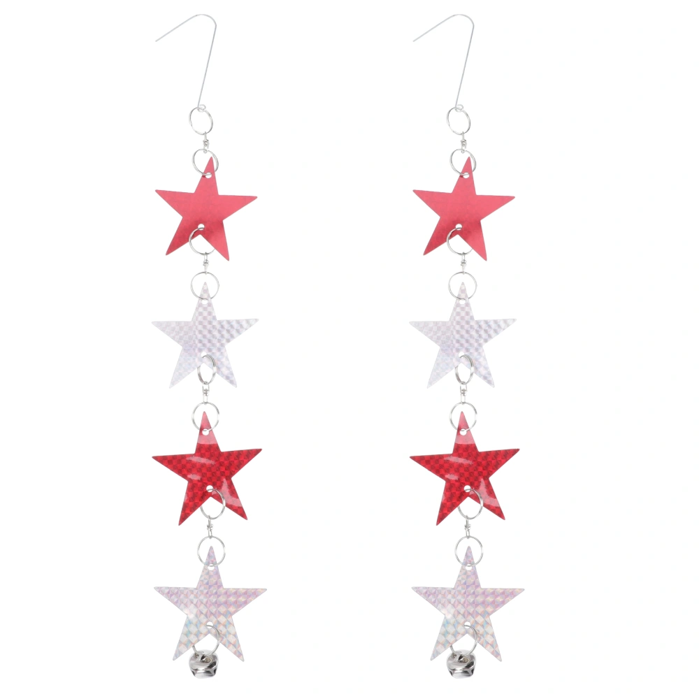 2Pcs Bird Expellers Bird Scare Hanging Ornaments Bird Repellent Star Pendants