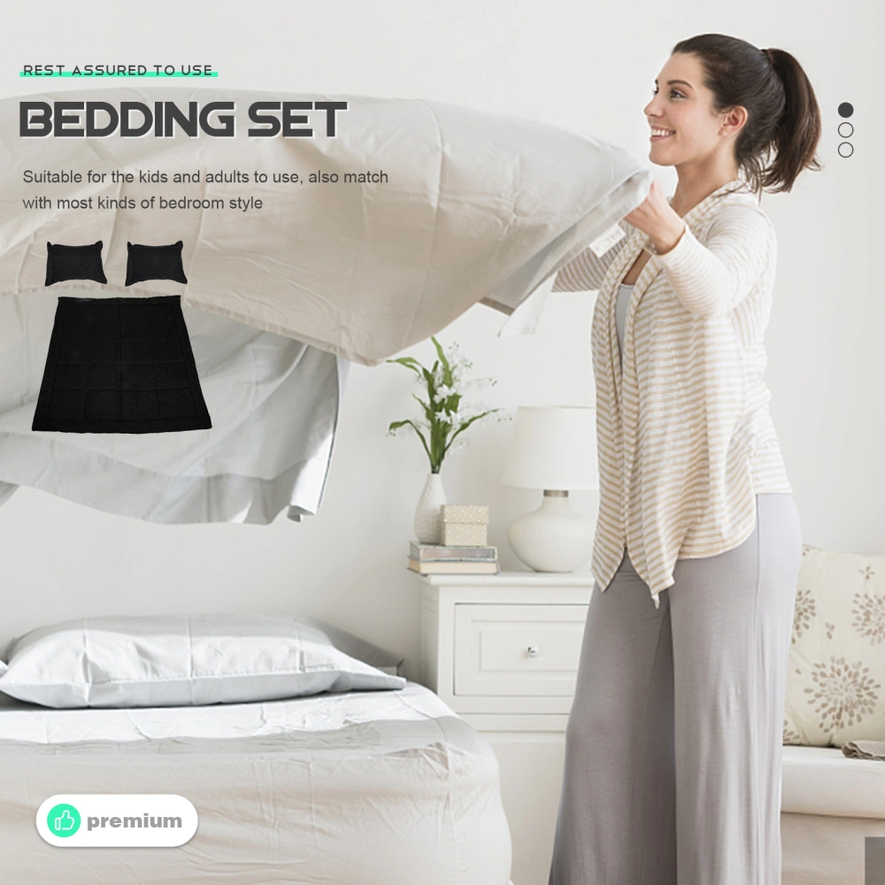 1 Set Simple Cotton Bedding Kit Practical Three-piece Bedding Home Bedding