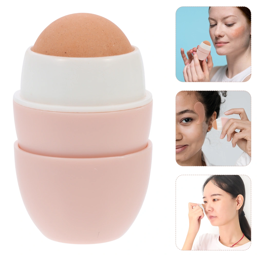 Oil-Absorbing Volcanic Stone Rolling Massager Facial Skin Deoiling Roller