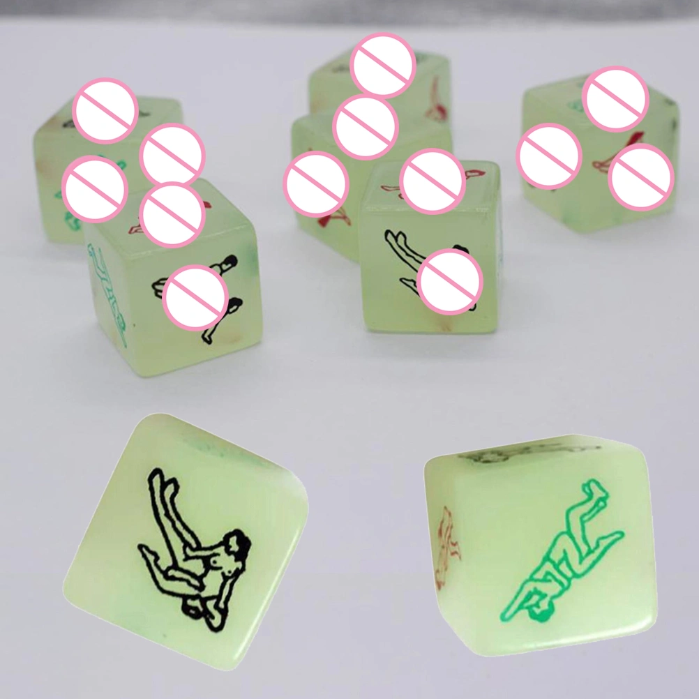 Adult Spice Dices Game Toy Glow in the Dark Dices Six Positions Dice for Adults Couples Lovers