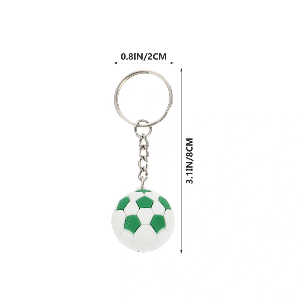 6Pcs Lifelike Basketball Football Keychains Sports Balls Pendants Exquisite Balls Hanging Decor