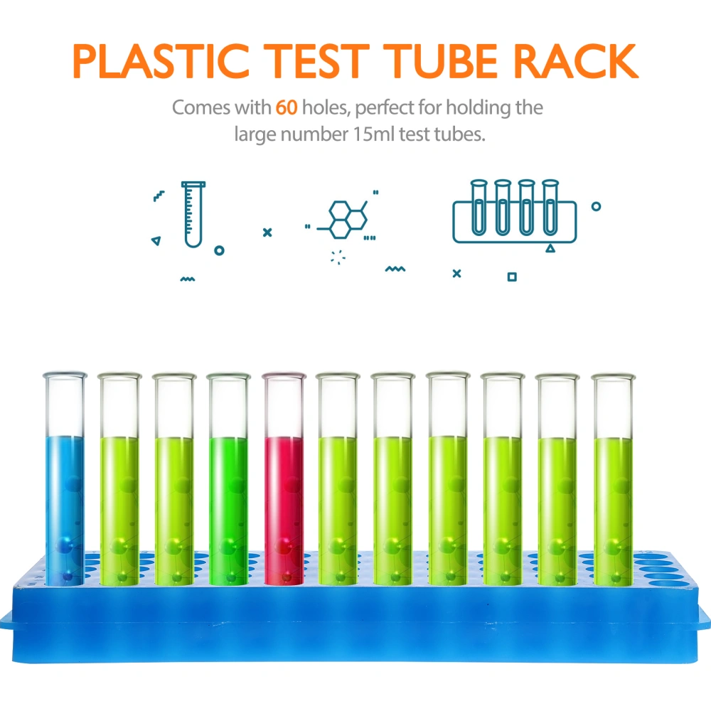 5 PCS Centrifuge Tube Racks Thickened Centrifuge Tube Holders Laboratory Scientific Experiment Accessory 0.5ml/1.5ml