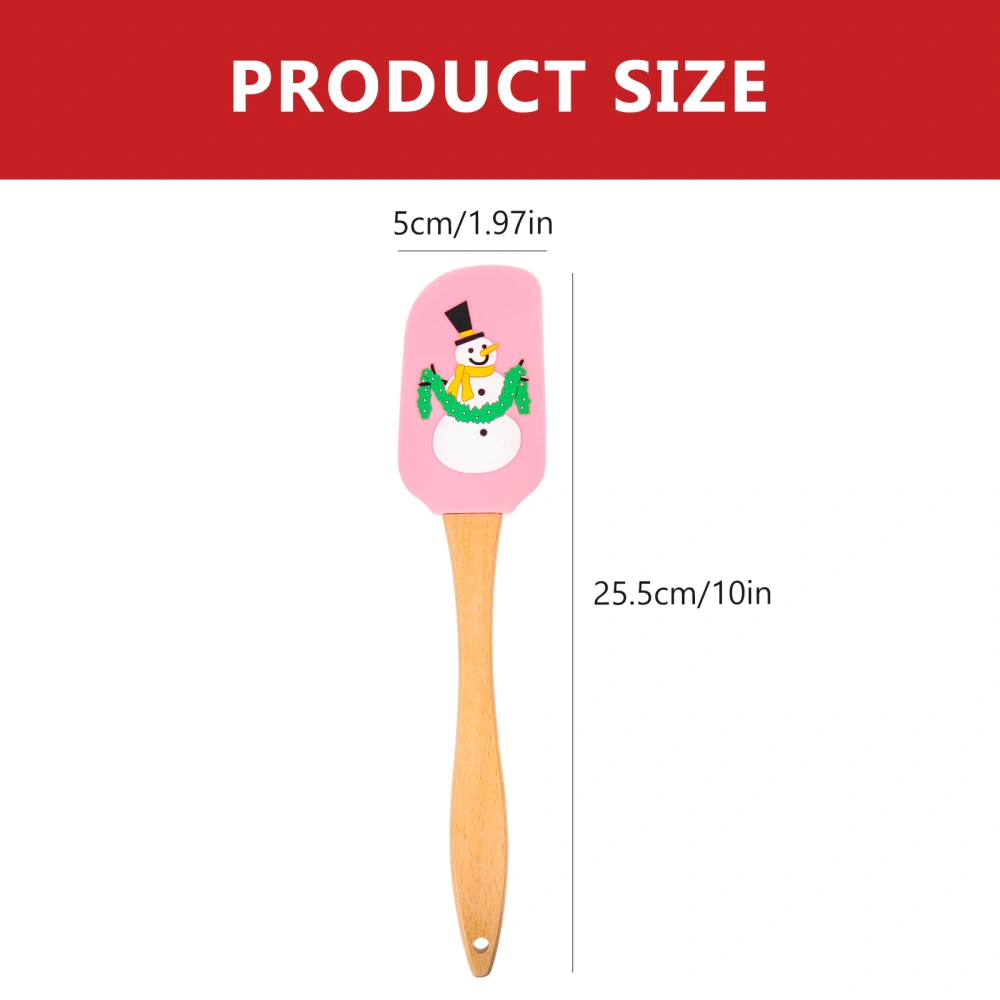 2Pcs Household Baking Spatulas Cream Baking Scrapers Silicone Cake Scrapers Wear-Resistant Scrapers