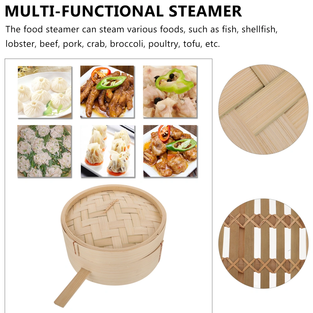 1pc Bamboo Steamer Kitchen Food Steamer Steamer Basket Household Cooking Tool