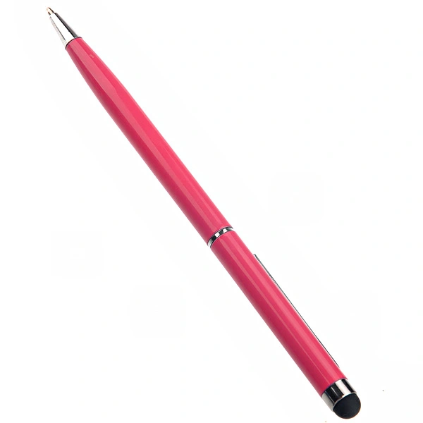 2-in-1 Universal Capacitive Touch Screen Stylus Pen & Ballpoint Pen for iPhone /iPad /Smartphone (Rosy)