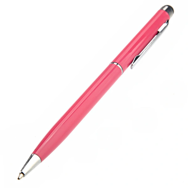 2-in-1 Universal Capacitive Touch Screen Stylus Pen & Ballpoint Pen for iPhone /iPad /Smartphone (Rosy)