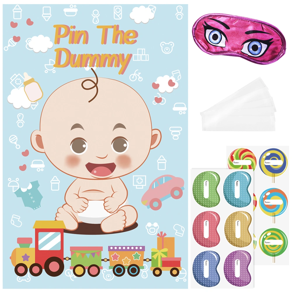 Tinksky Baby Shower Games Pin The Dummy Game Reusable Baby Shower Party Favors Poster 81x53 cm