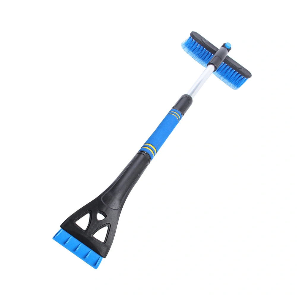 Car Snow Ice Scraper Telescopic Car Deicing Snow Defrosting Cleaning Tools Snow Shovel Brush Car Windscreen Brush (Blue)