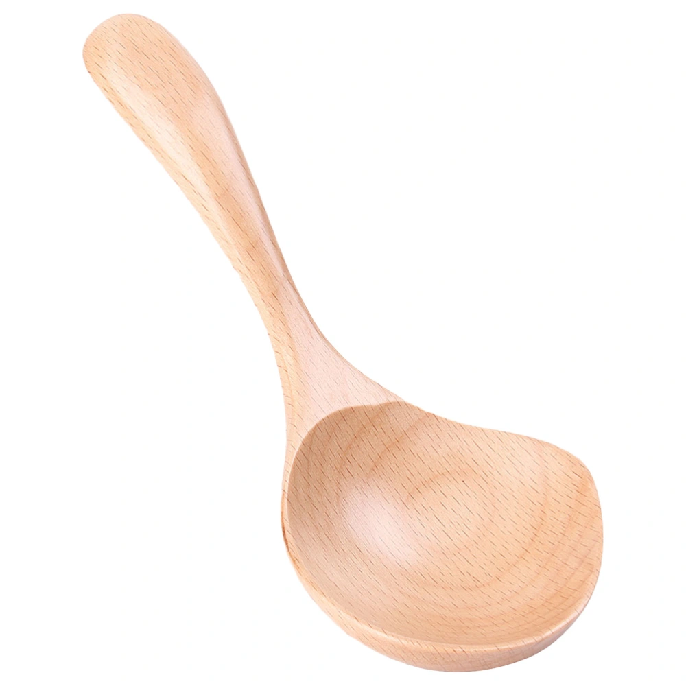 1Pc Fashion Wooden Soup Spoon Home Porridge Spoon Large Kitchen Rice Spoon