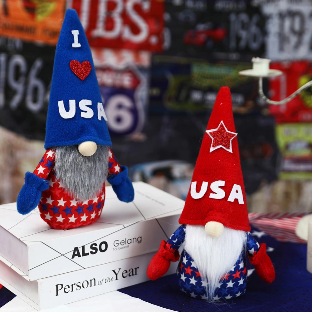 American Independence Day Gnome Doll Adorable Dwarf Doll Party Ornament