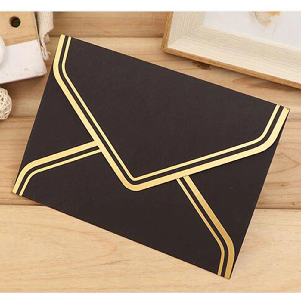 10pcs Christmas Envelope Creative Paper Envelope Stylish Classic Envelopes Invitation Envelope for Festival Party (Mix Color, 22x11cm)