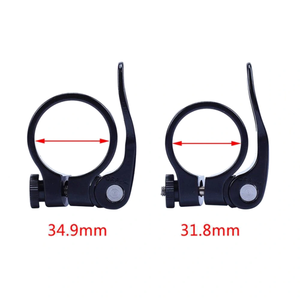 Cycling Bike Quick Release Seatpost Clamp for Mountain Bike - 31.8mm (Black)