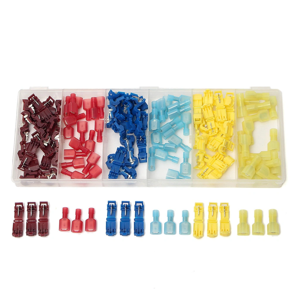 Quick Splice Insulated Wire Crimp Terminal and Male Spade Connector Kit