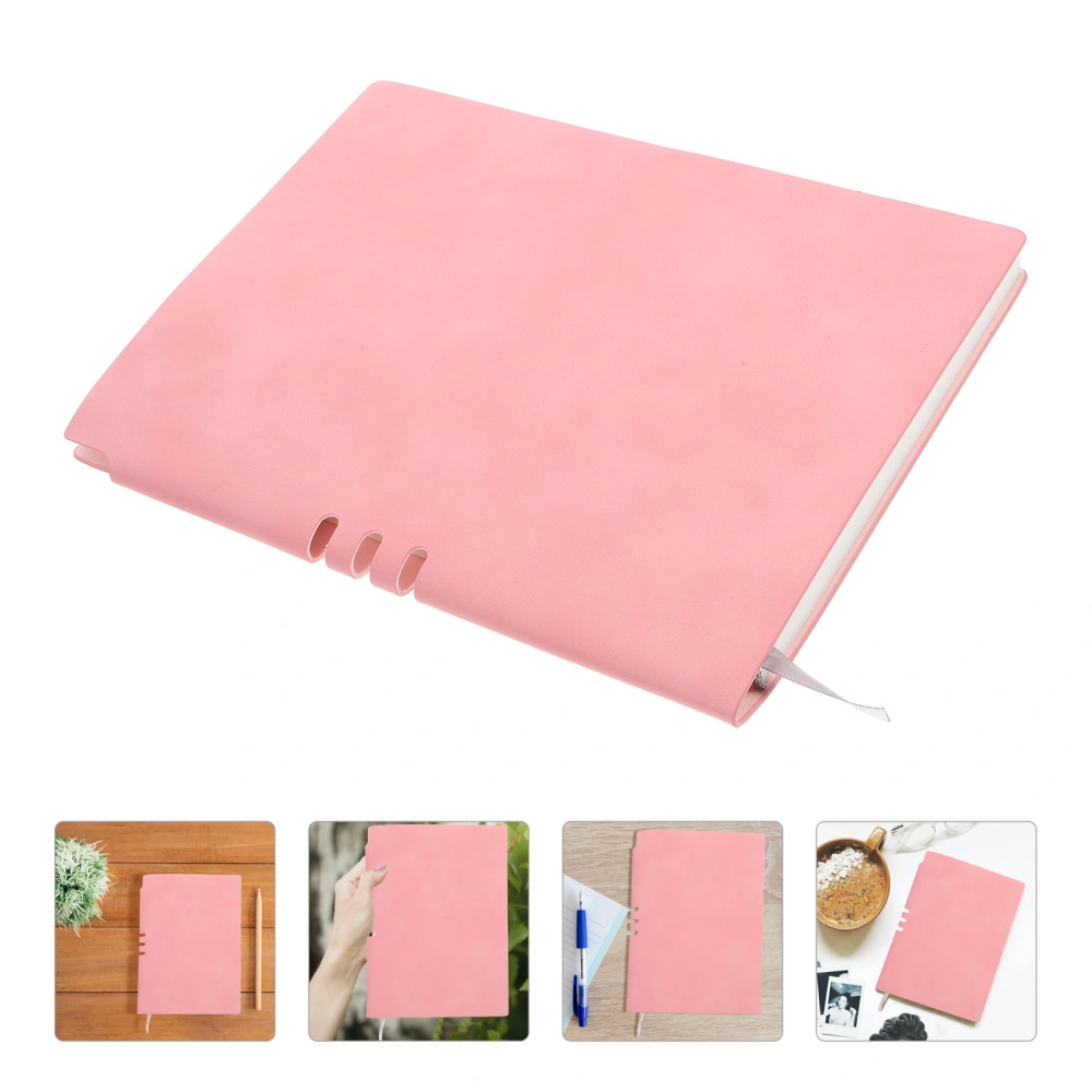 Business Notebook Imitation Leather Notepad Portable Writing Notebook Decorative Notepad