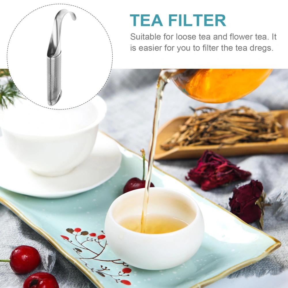 1Pc Stainless Steel Tea Filter Teaware Tea Infuser with Hook for Loose Leaf Herbs