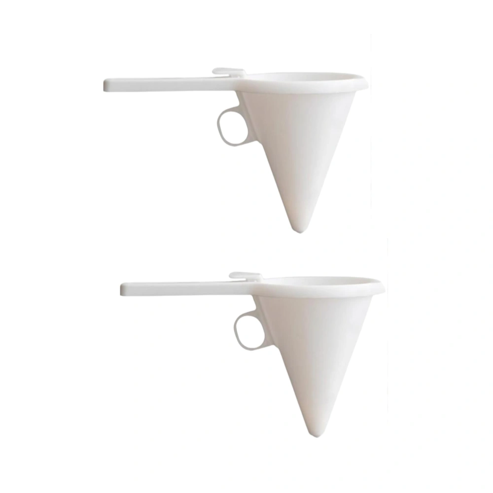 2pcs Handheld Cake Chocolate Funnel Dispenser Cream Icing Batter Funnel Pour Transferring Tools for Baking Cake Decorating Accessories