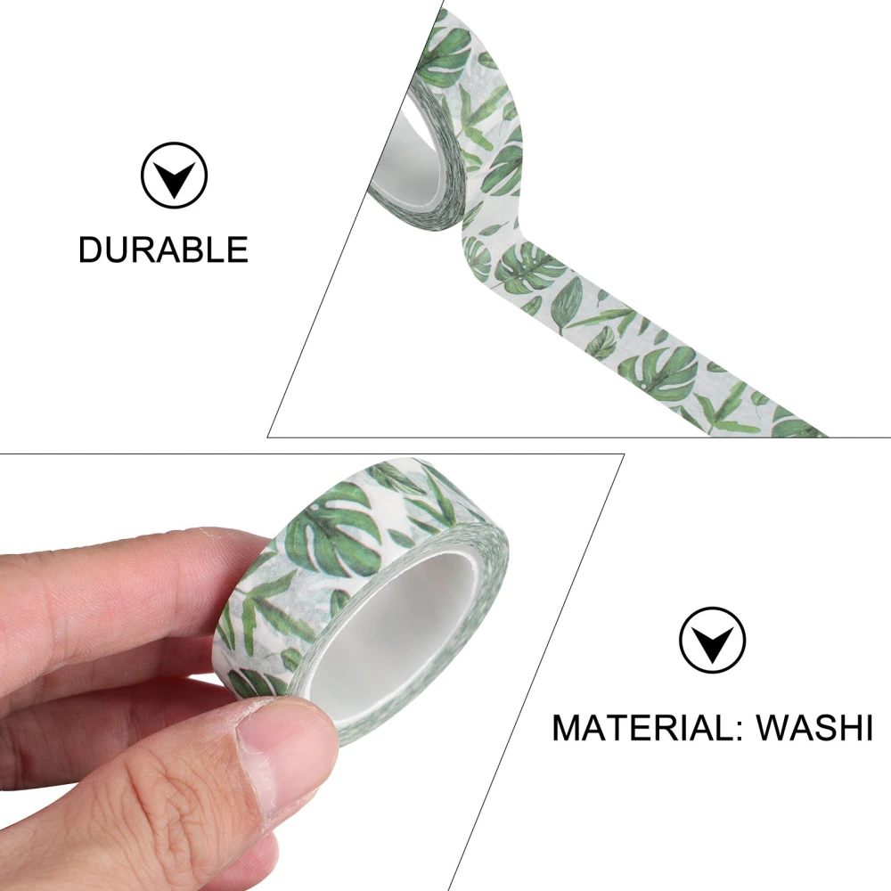 1 Roll Tropical Plants Washi Tapes Adhesive Poster Tapes Decorative Tapes