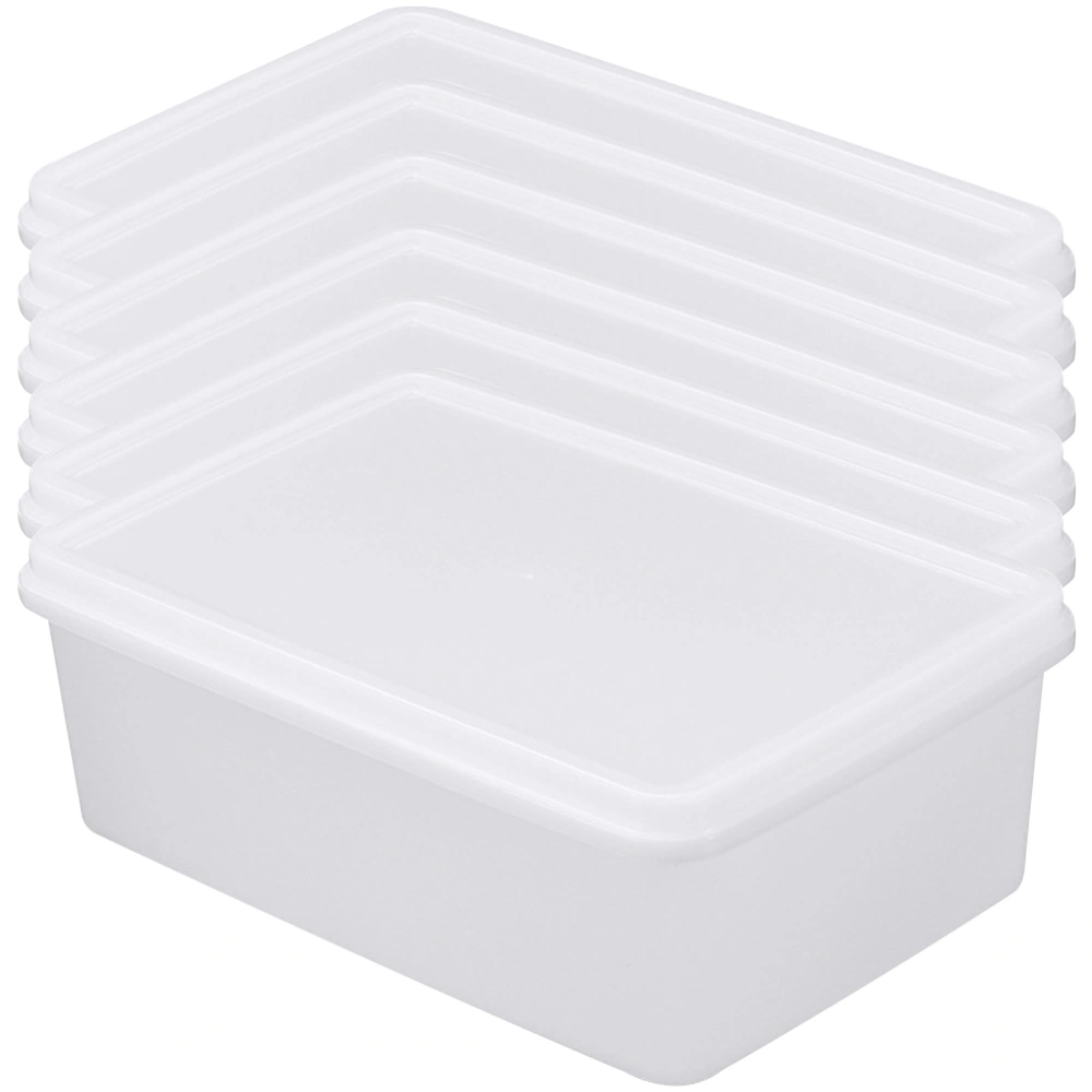 6Pcs Household Fridge Boxes Convenient Food Containers Daily Use Freezer Boxes Food Accessory