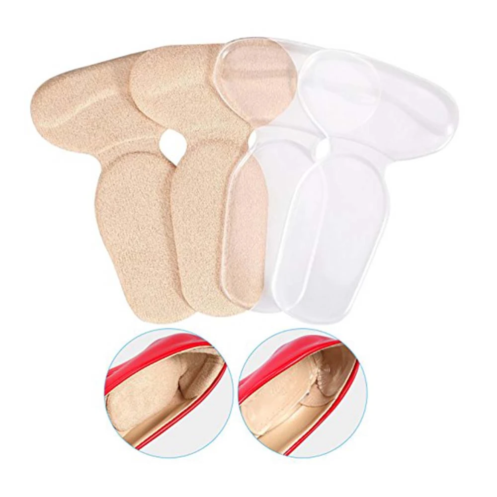 2 Pairs of Heel Pads Grips Liners Back Heel Cushion Insoles for High Heels Blisters Shoe Gel Inserts