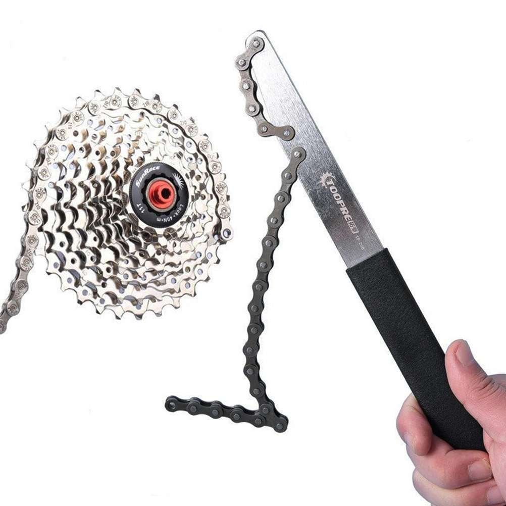 Bike Chain Tools Kit Sprocket Remover Flywheel Chain Sprocket Removal Wrench Sprocket Lockring Remover Tool Pack Chain Whip with Cassette for Road Bike Mountain Bike BMX