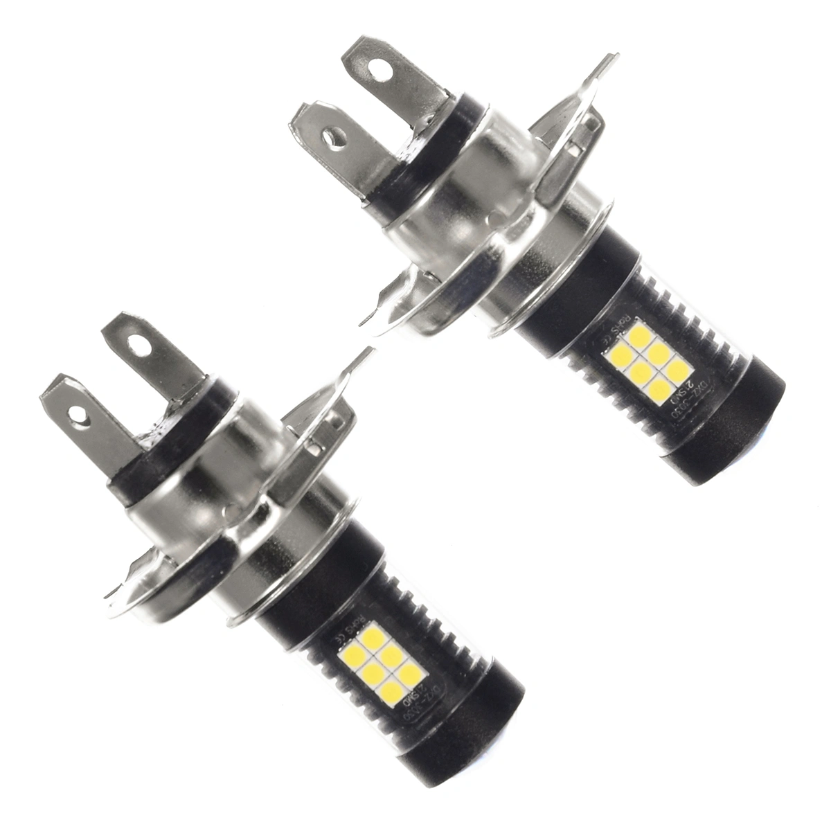 1 Pair H4 21W 12V 21-SMD 900LM 6500K Light Bulbs Used for Car Fog Light Headlight Brake Parking Tail Light