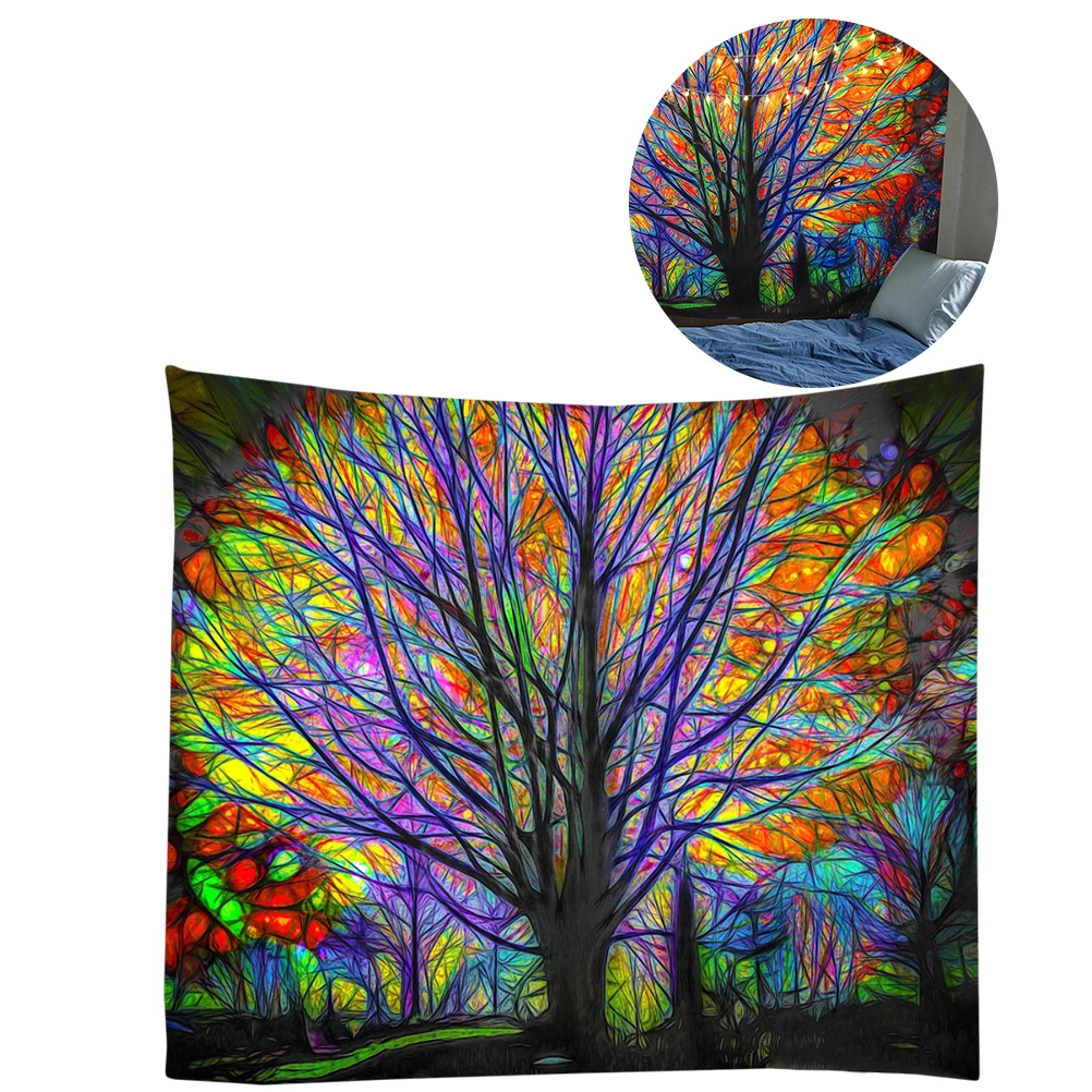 1Pc Tapestry Indian Style Wall Hanging Wall Blanket Mural Backdrop for Livingroom Bedroom(Colorful)