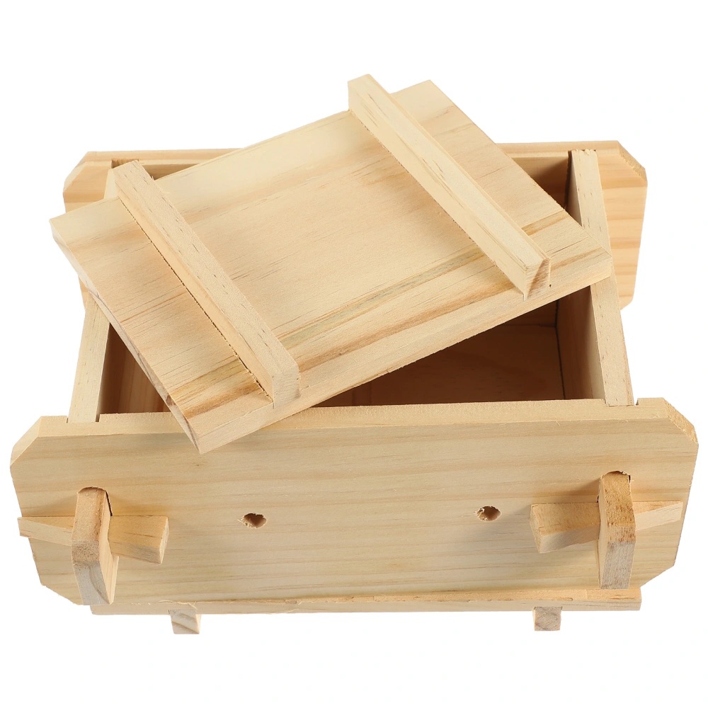 Wooden Tofu Making Mold Kitchen Soy Curd Making Tool Practical Tofu Mold