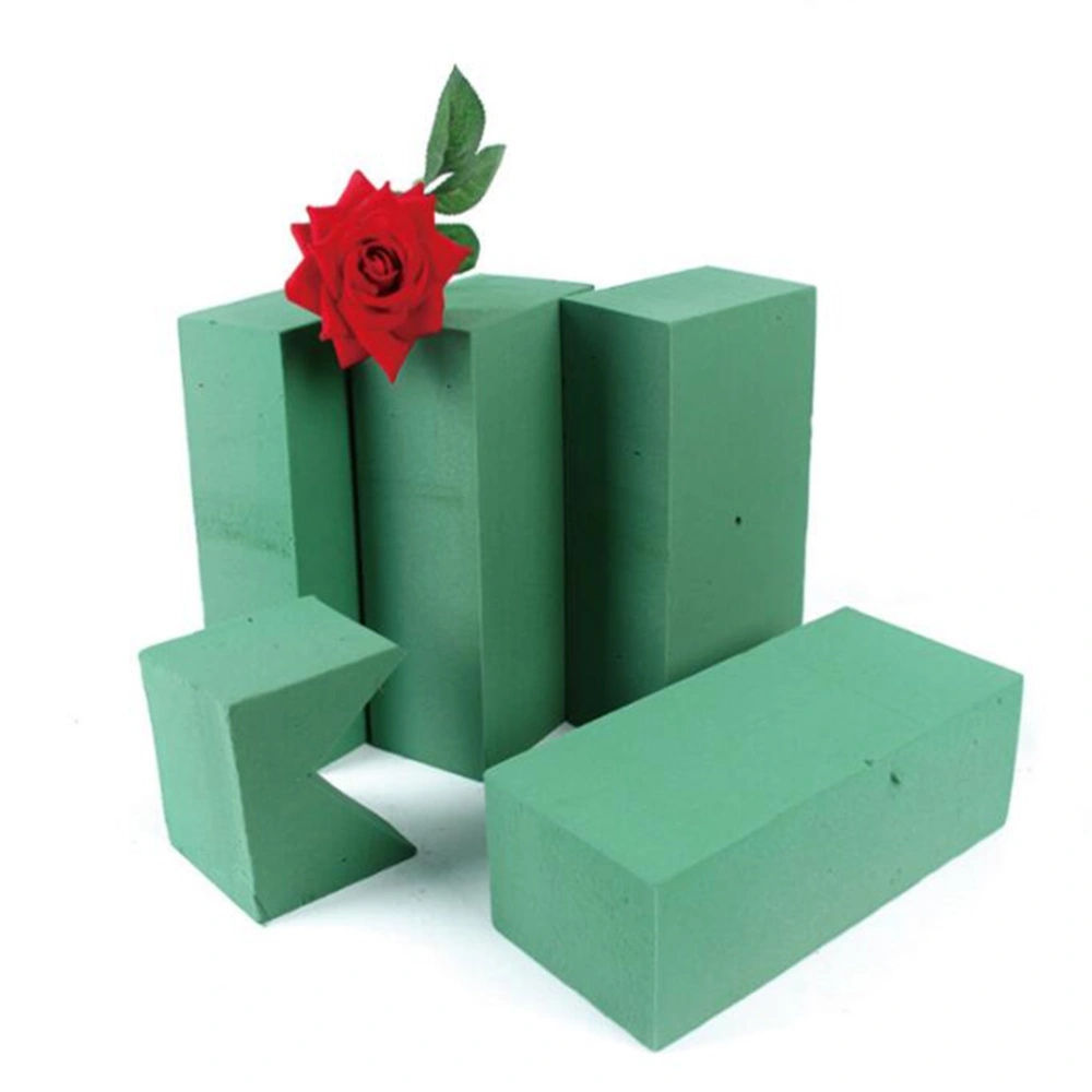 Floral Block Flower Brick Mud Florist Supplies for Home Garden Decoration Wedding Decors Favors (Green)