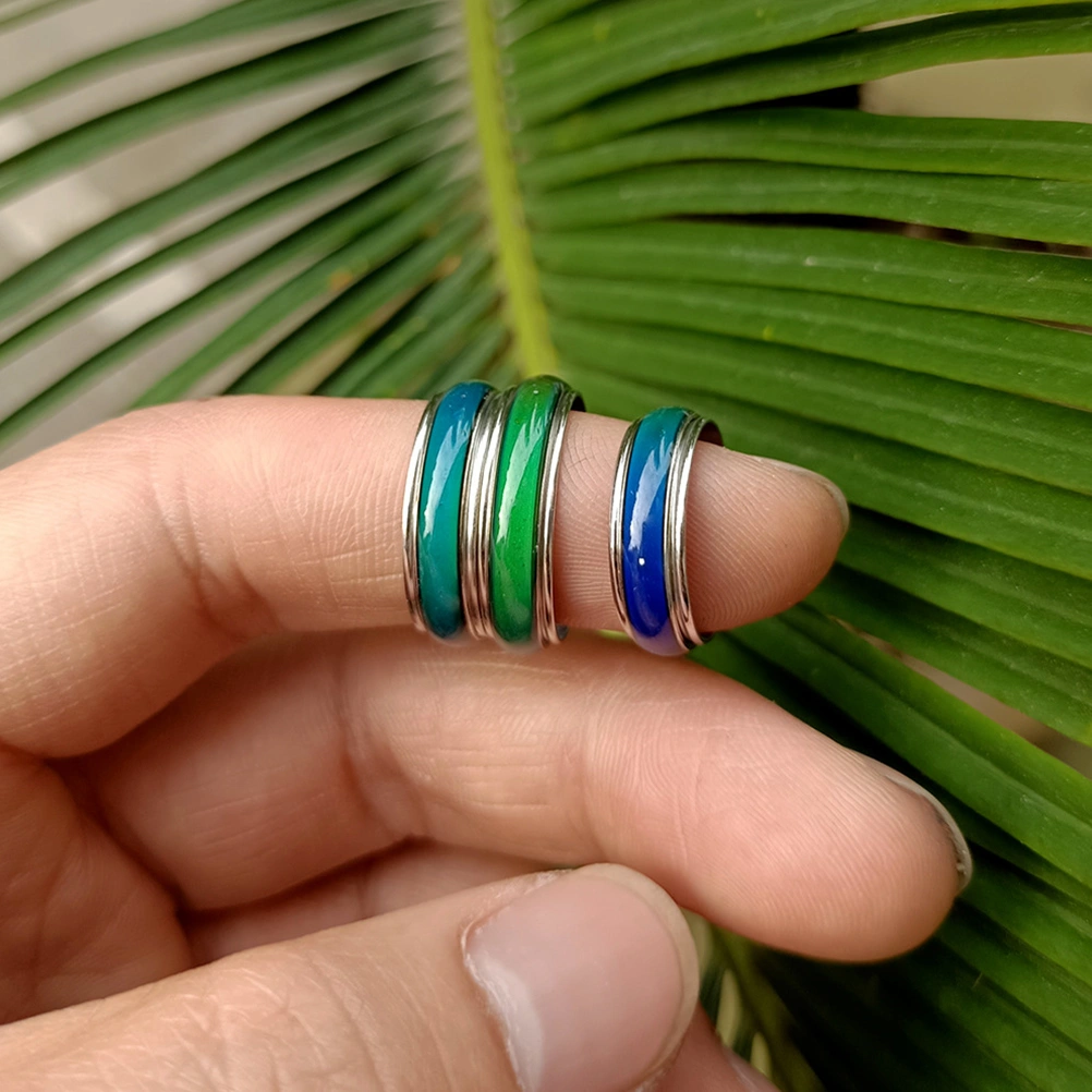 Fashion Mood Ring Color Change Band Ring Mood Jewelry for Women Men and Kids