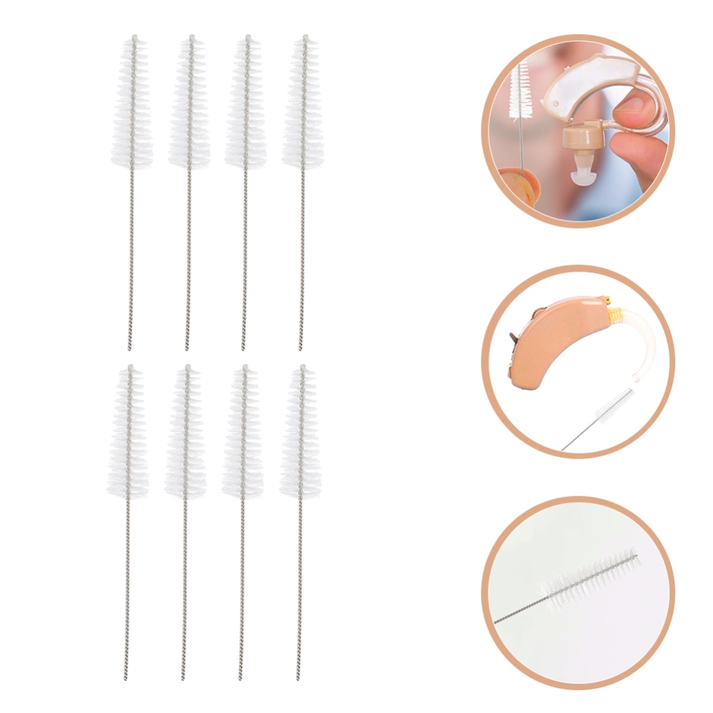 8pcs Hearing Aid Nylon Brushes Hearing Aid Tool Brushes Hearing Aids Vent Brush