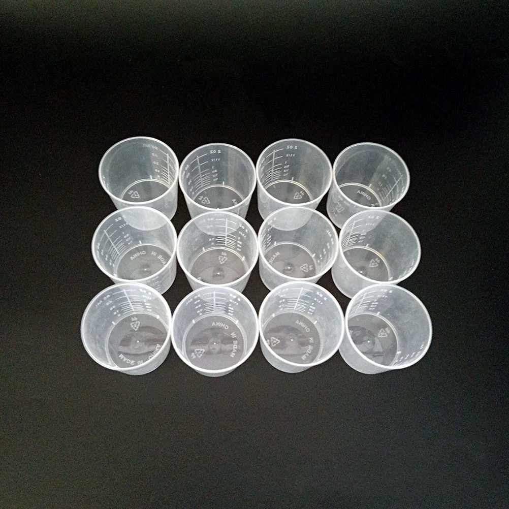 25Pcs 60ml Plastic Measuring Cup Kitchen Cups Baking Cooking Tool Digital Measuring Cup