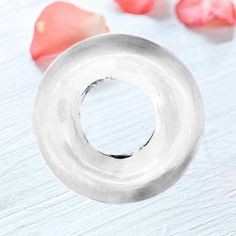 Adults Silicone Penis Rings Thicken Locking Sperms Rings Prolonging Climax Sex Toys for Couples Men Males (White, Style A)