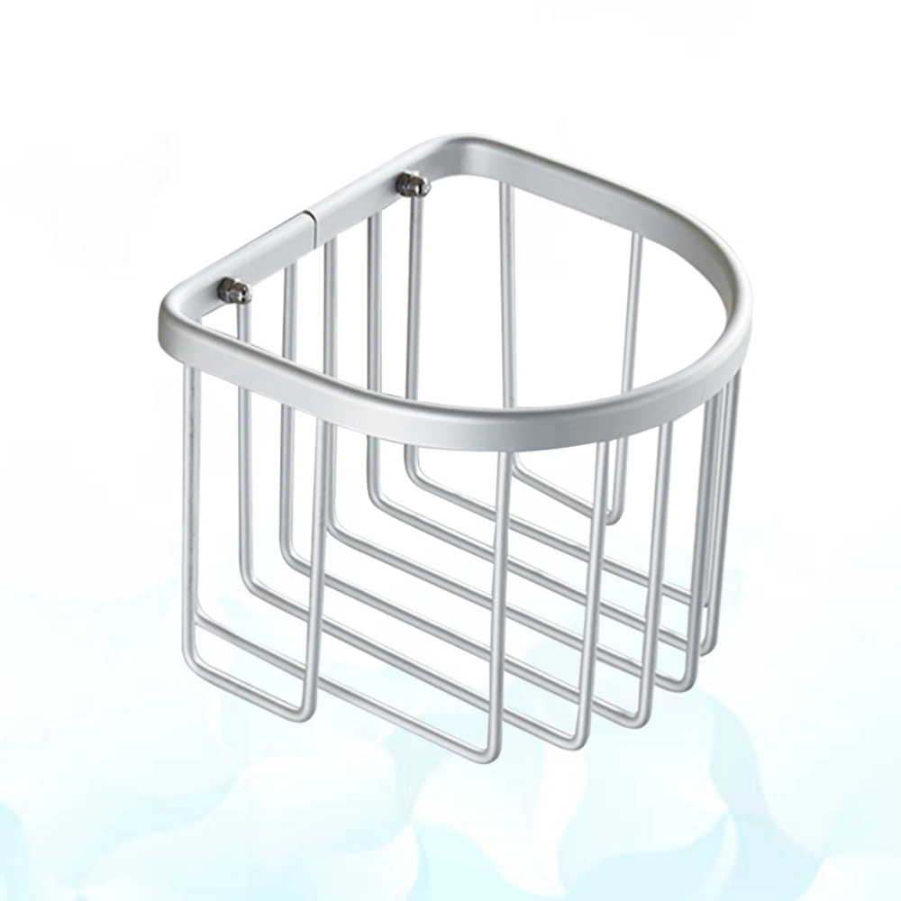 Bathroom Wall-mounted Tissue Holder Aluminum alloy Paper Towel Basket Matte Semicircle Toilet Paper Holder Paper Roll Holder Tissue Organizer for Home