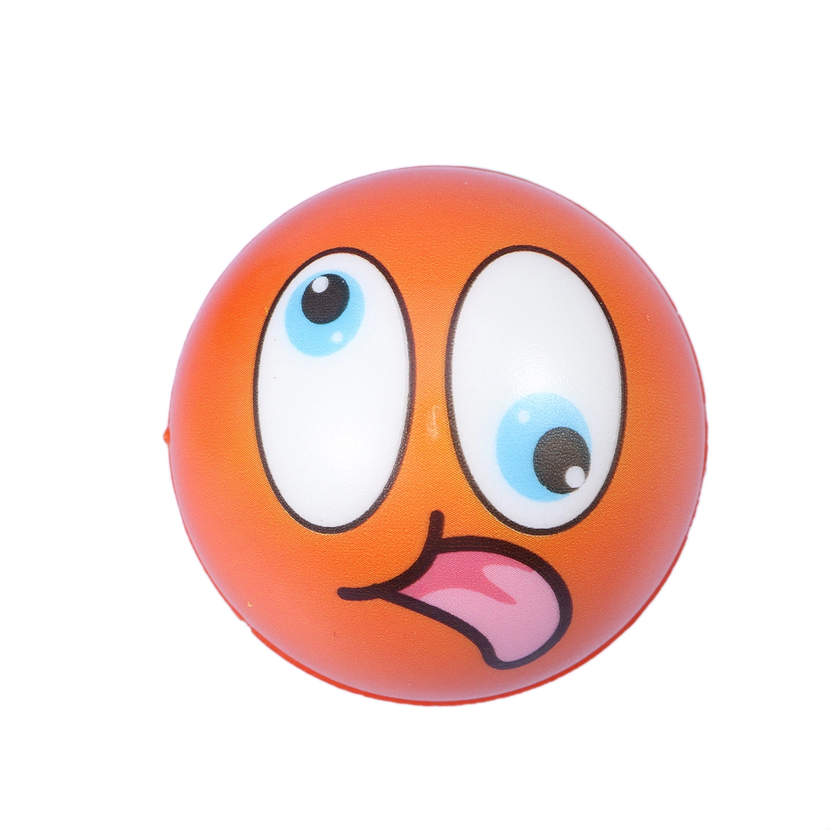 6pcs 63mm Anti Stress Ball Relief Cartoon Face PU Balls Anti Stress Toys for Chrildren Boys Girls Adults (Random Pattern)