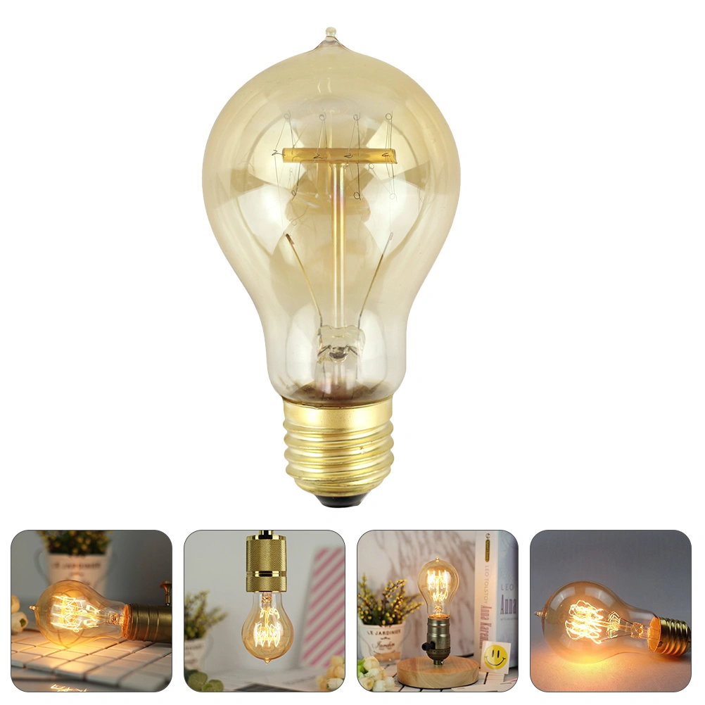 1Pc Decorative Lamp Bulb Household Retro Light Bulb Lighting Accessory (Golden)