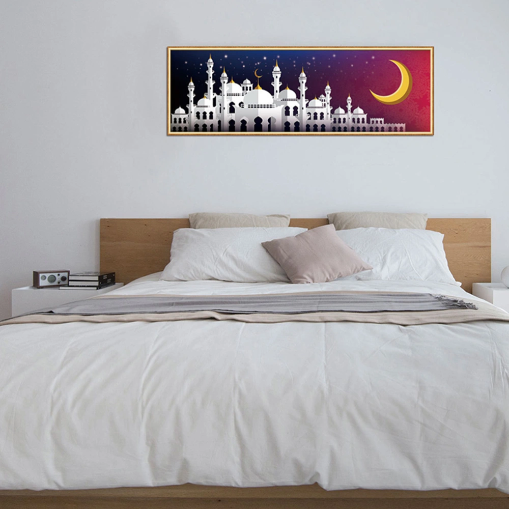 1pc Muslim Graffiti Decorative Wall Sticker Removable Wall Decal (Colorful)