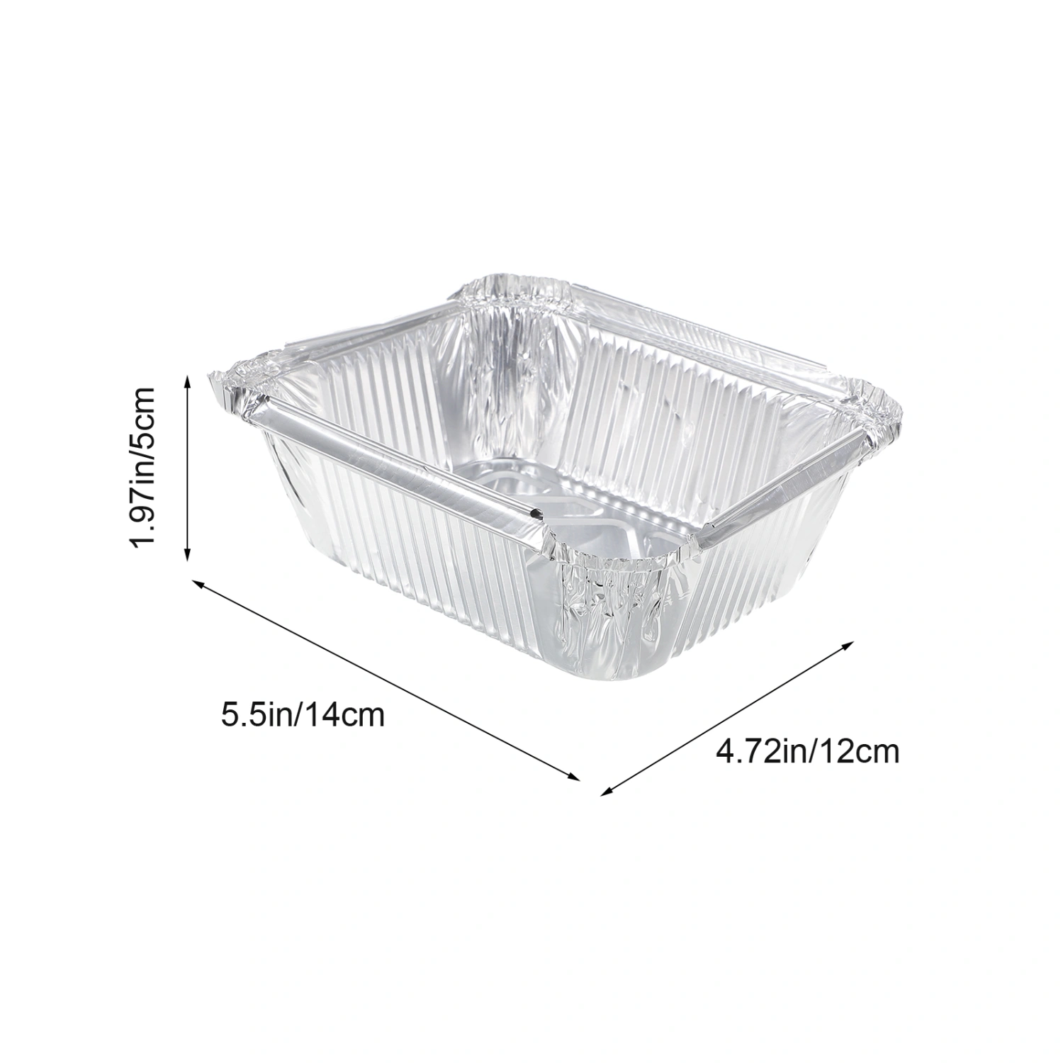 30Pcs Barbecue Grill Boxes Aluminum Foil Pans Foil Baking Pans Barbecue Food Containers
