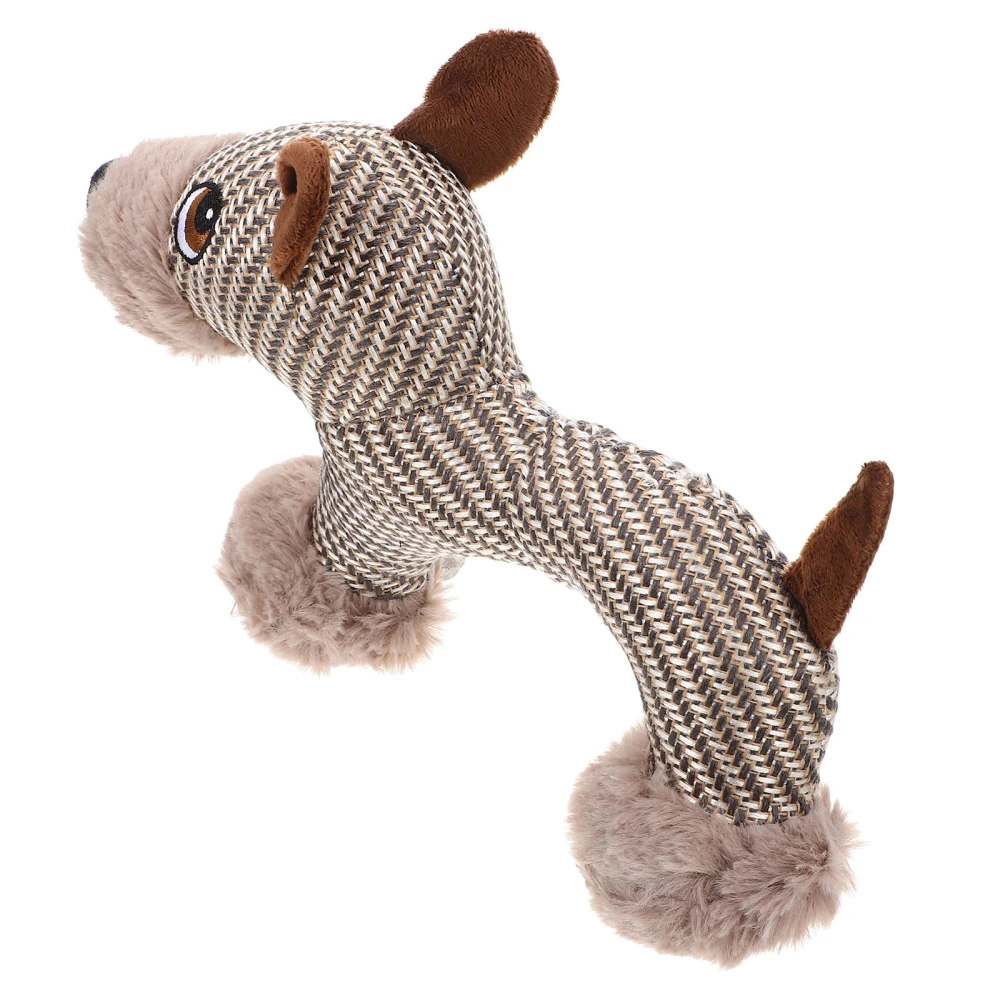 Pet Dog Plush Toy Puppy Teething Toy Dog Interactive Toy Dog Plush Sound Toy