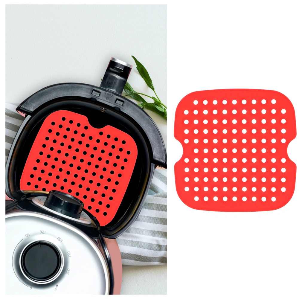 1Pc Air Fryer Liner Silicone Non-Stick Mat Perforated Baking Mat Kitchen Gadget