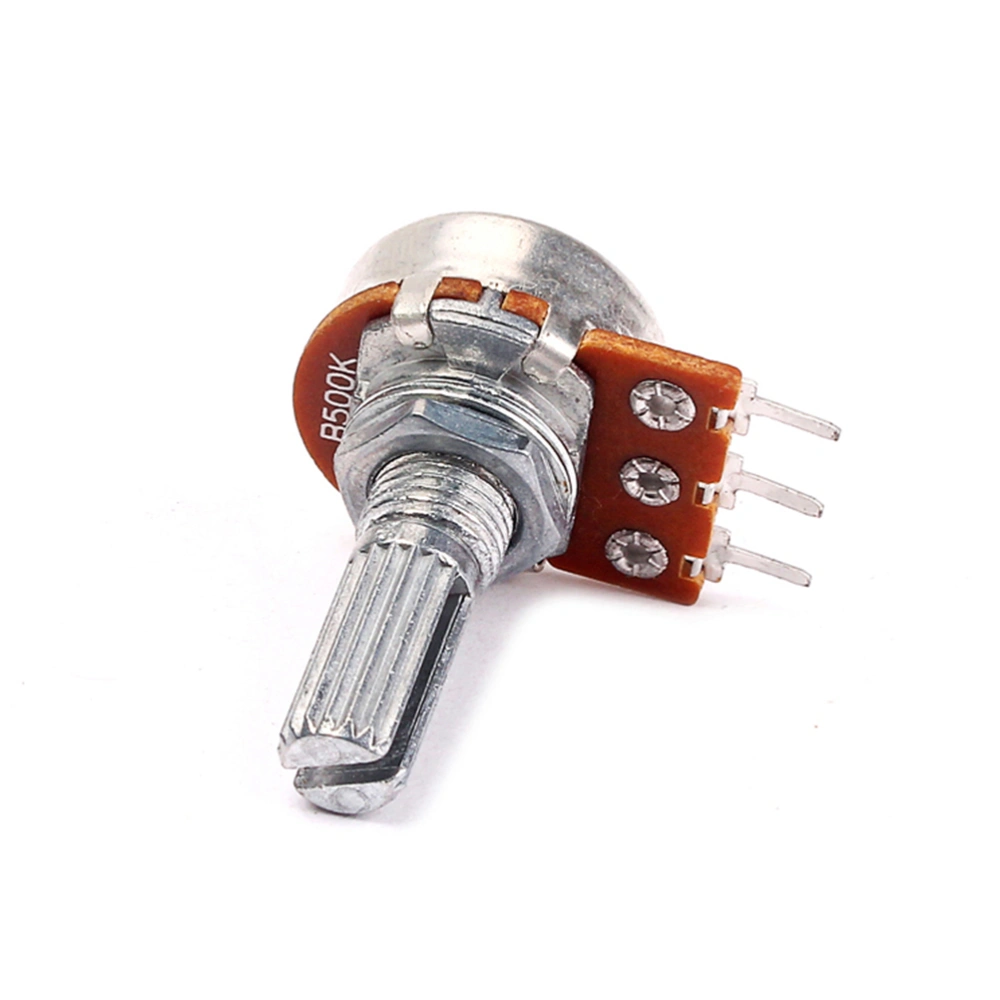 Guitar Accessory B500K Mini Long Knurled Split Shaft Straight Pot Guitar Potentiometers Shaft Volume and Tone Controls