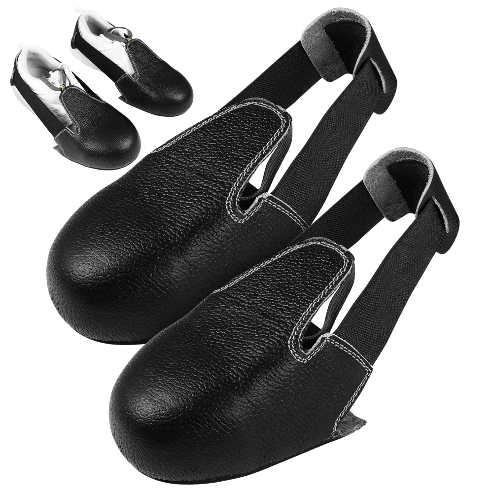 1 Pair of Safety Overshoes with Steel Toe Cap Non-slip Easy Fitting Overshoe with Comfort Strap for Production Area Plant Site Visit Work