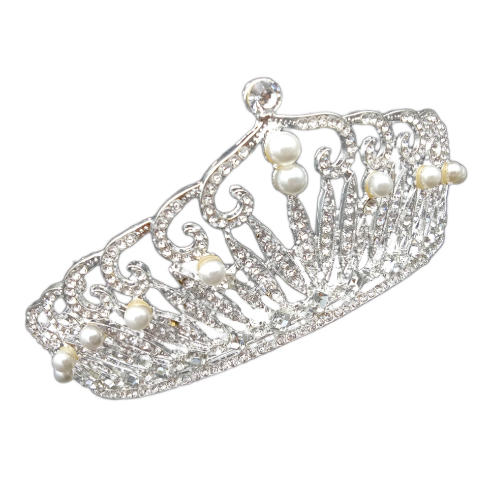 Fashion Exquisite Pearl Tiara Crowns Wedding Brides Crowns Jewelry Bridal Hair Accessory