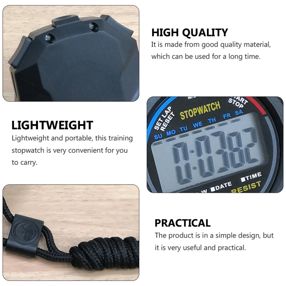 6Pcs Game Stopwatch Match Timer Electronic Watch Practical Training Timer