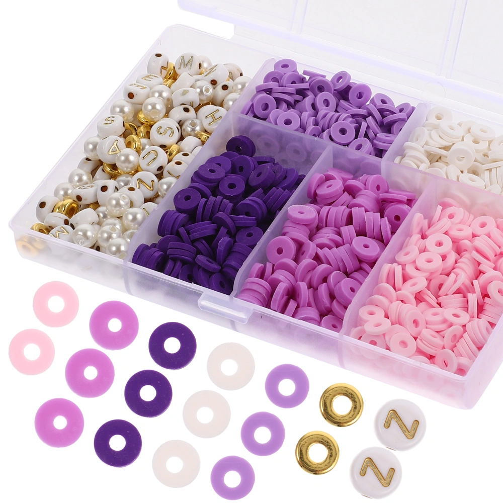 1set Bracelet Making Kits Flat Clay DIY Beads Jewelry Making Necklace Beads