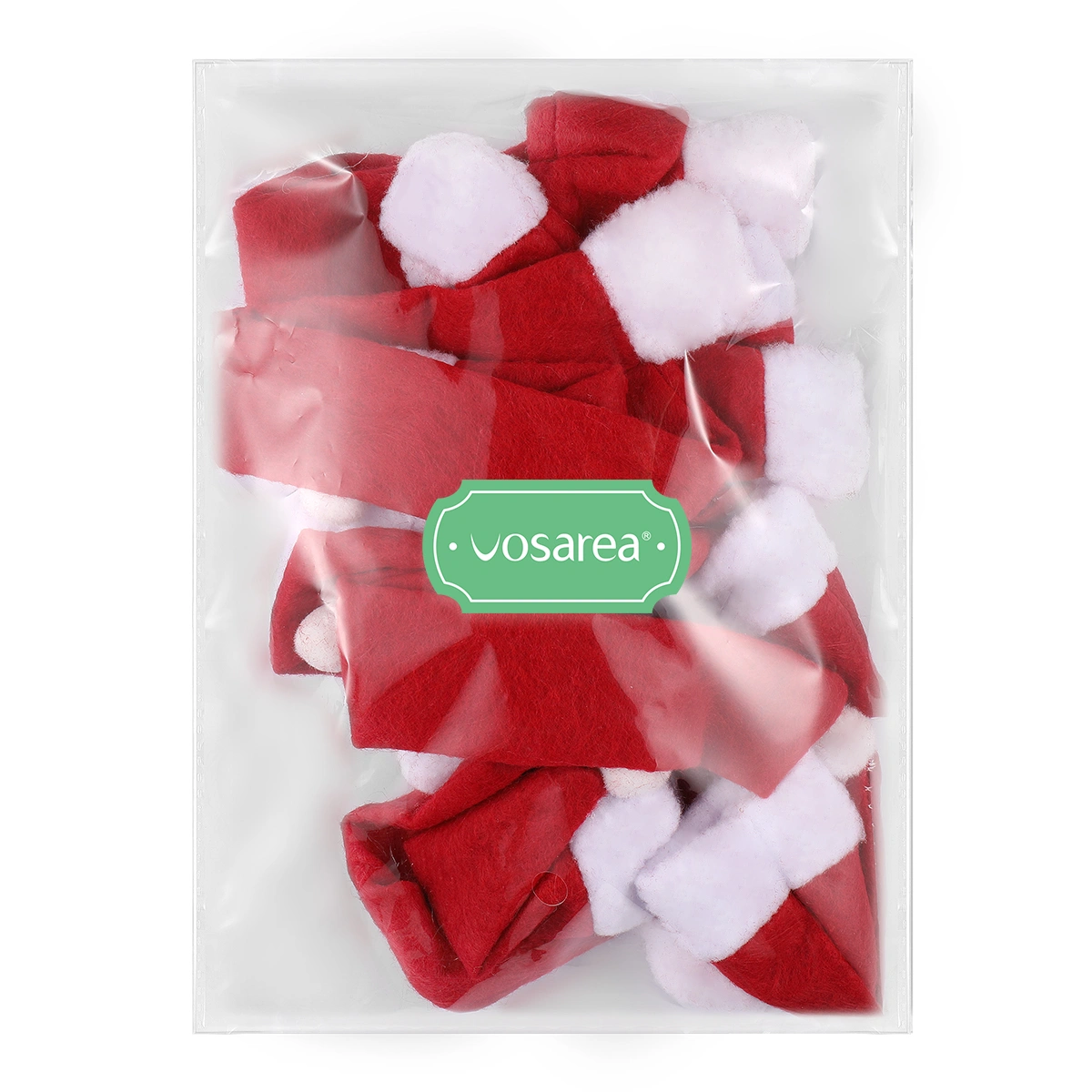 Vosarea 6 Set Christmas Hat and Scarf Wine Bottle Cover Set Lovely Bottles Red Covers Xmas Eve Dinner Table Decor for Home Hotel Party (Hat and Scarf)