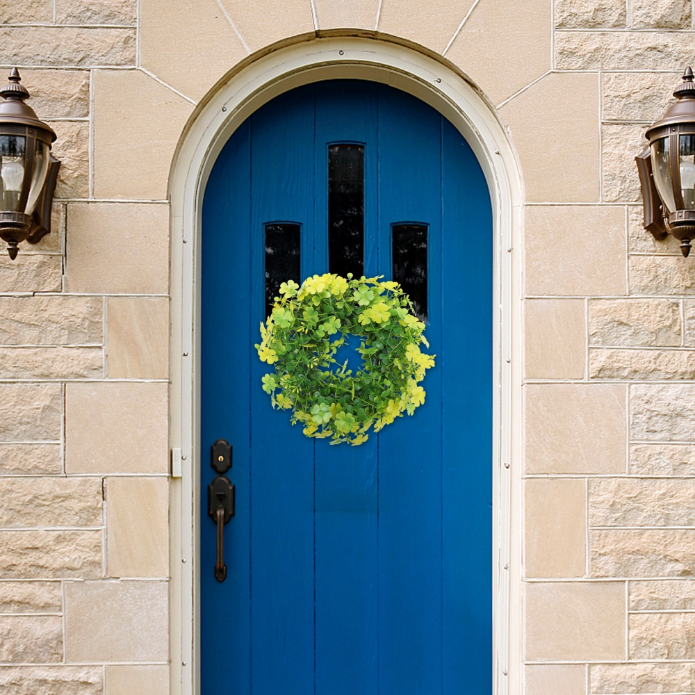 1pc St. Patrick's Day Wreath Pendant Decor Party Door Hanging Garland Adorn